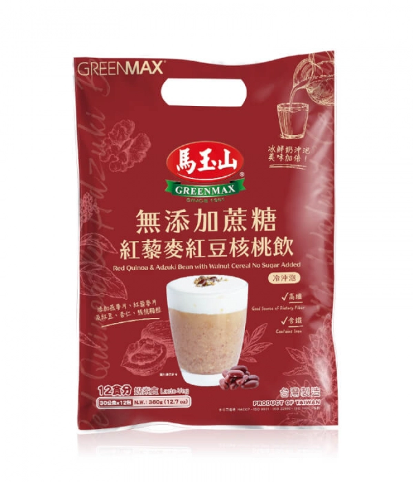 無添加蔗糖紅藜麥紅豆核桃飲