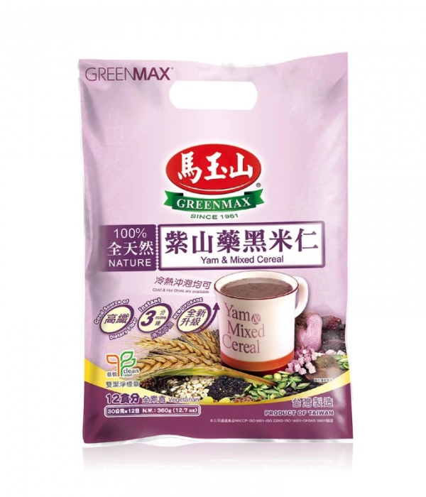 紫山藥黑米仁