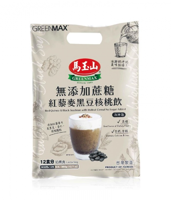 無添加蔗糖紅藜麥黑豆核桃飲