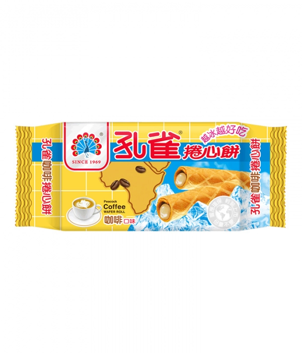 孔雀捲心餅-咖啡
