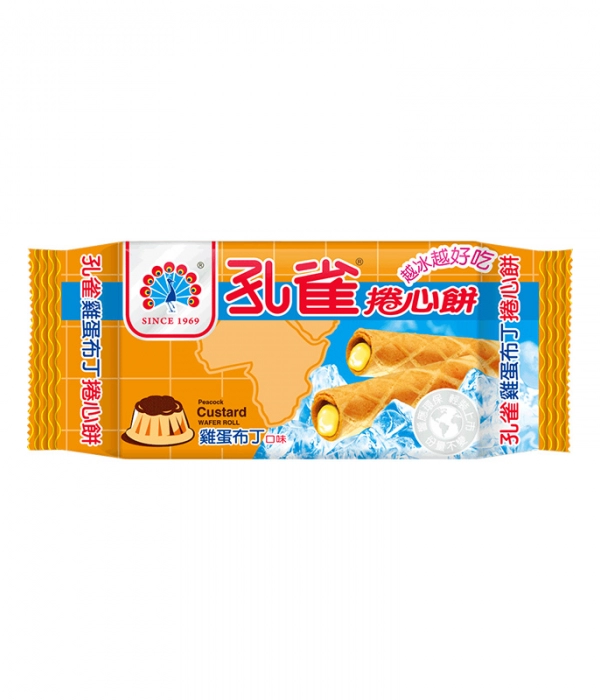 孔雀捲心餅-雞蛋布丁