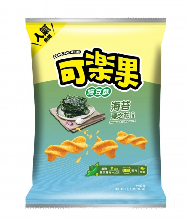 Pea Crackers-Fleur de Sel with Nori Flavor